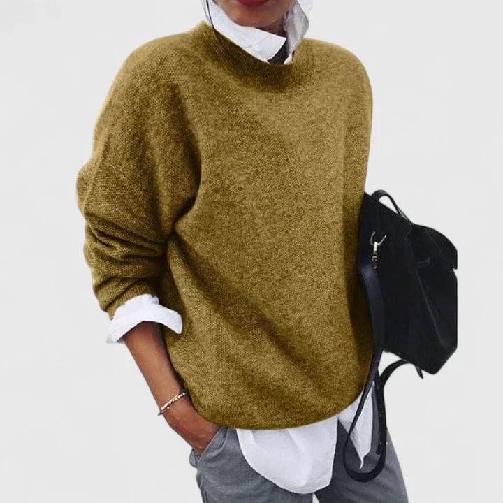 Relaxed-Fit Long-Sleeve Sweater