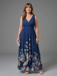 Harper | Sleeveless V-Neck Midi Dress