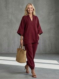 Cecily | V-Neck Tunic Set