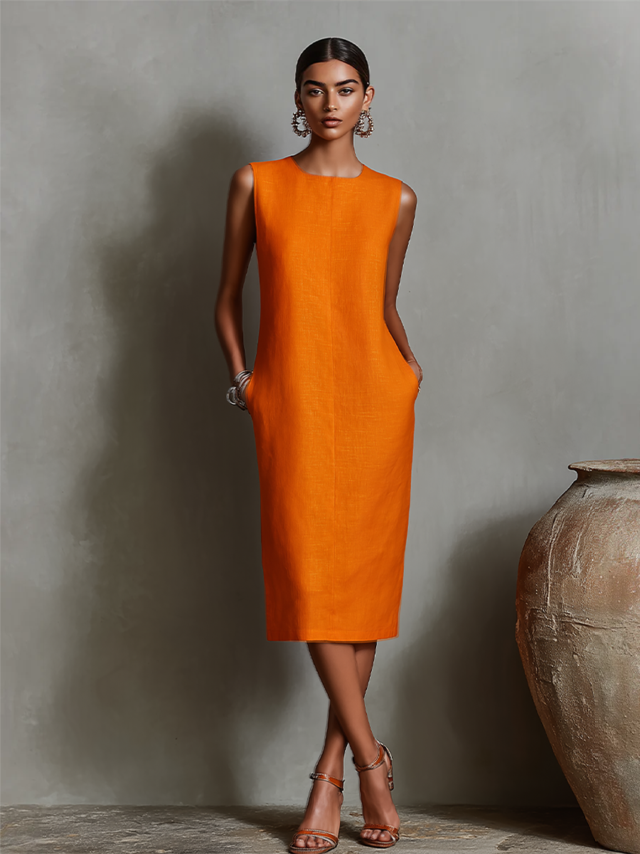 Maya | Linen Shift Dress