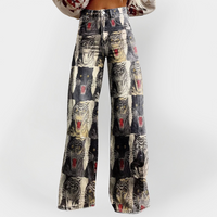 Fashionable wide-leg jeans with a comfortable fit