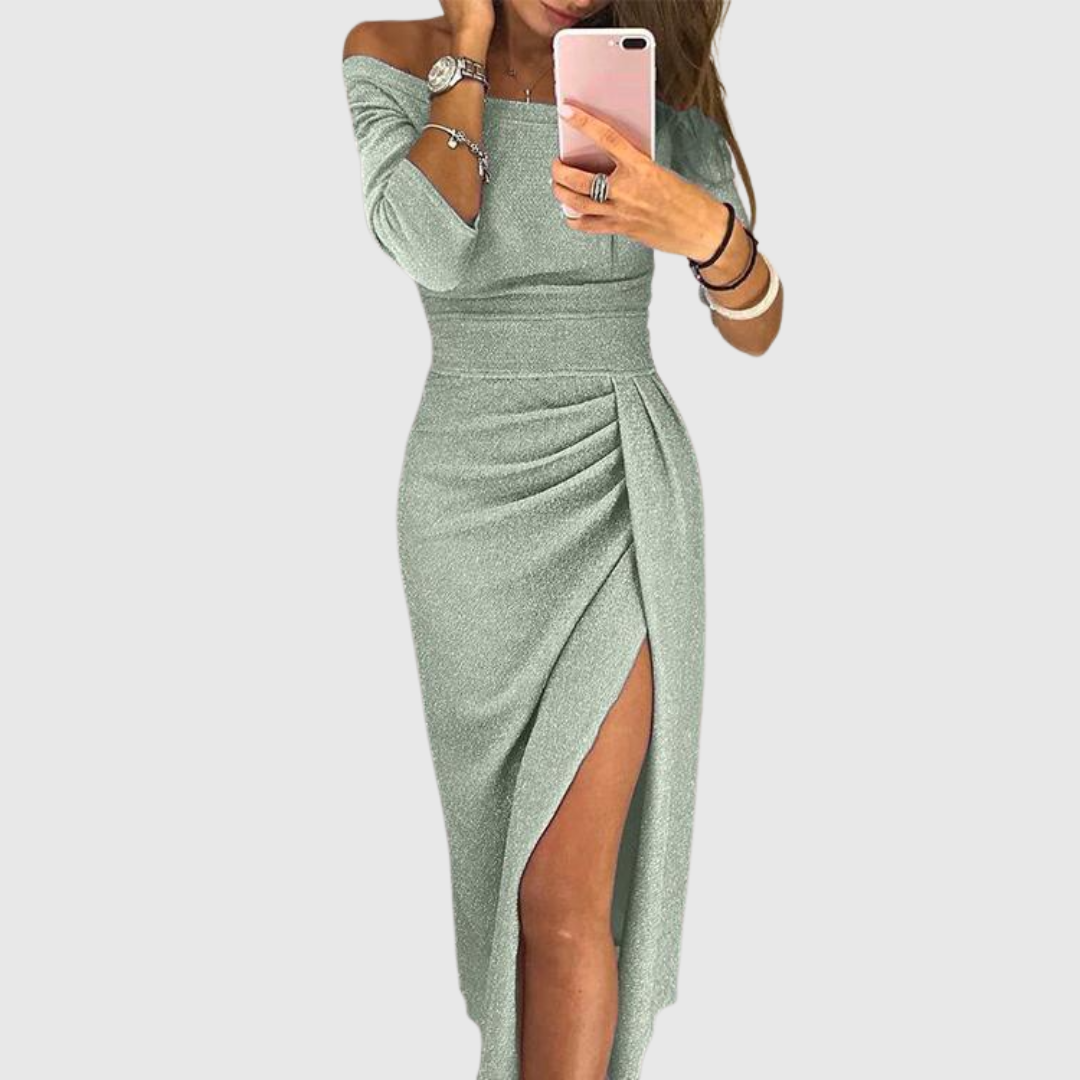 Stella™ | Maxi Dress with Halter Neckline