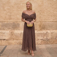 Sienna | Geometric Flowing Dress