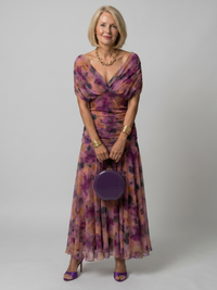 Maya | Off-Shoulder Draped Midi Dress