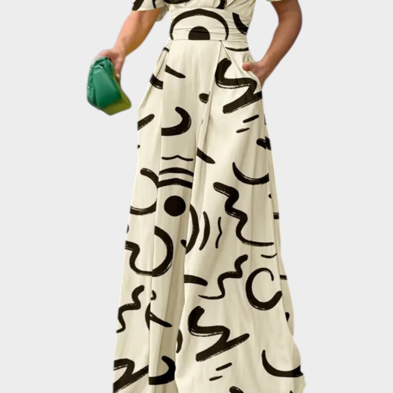Sienna | Abstract Print Maxi Dress