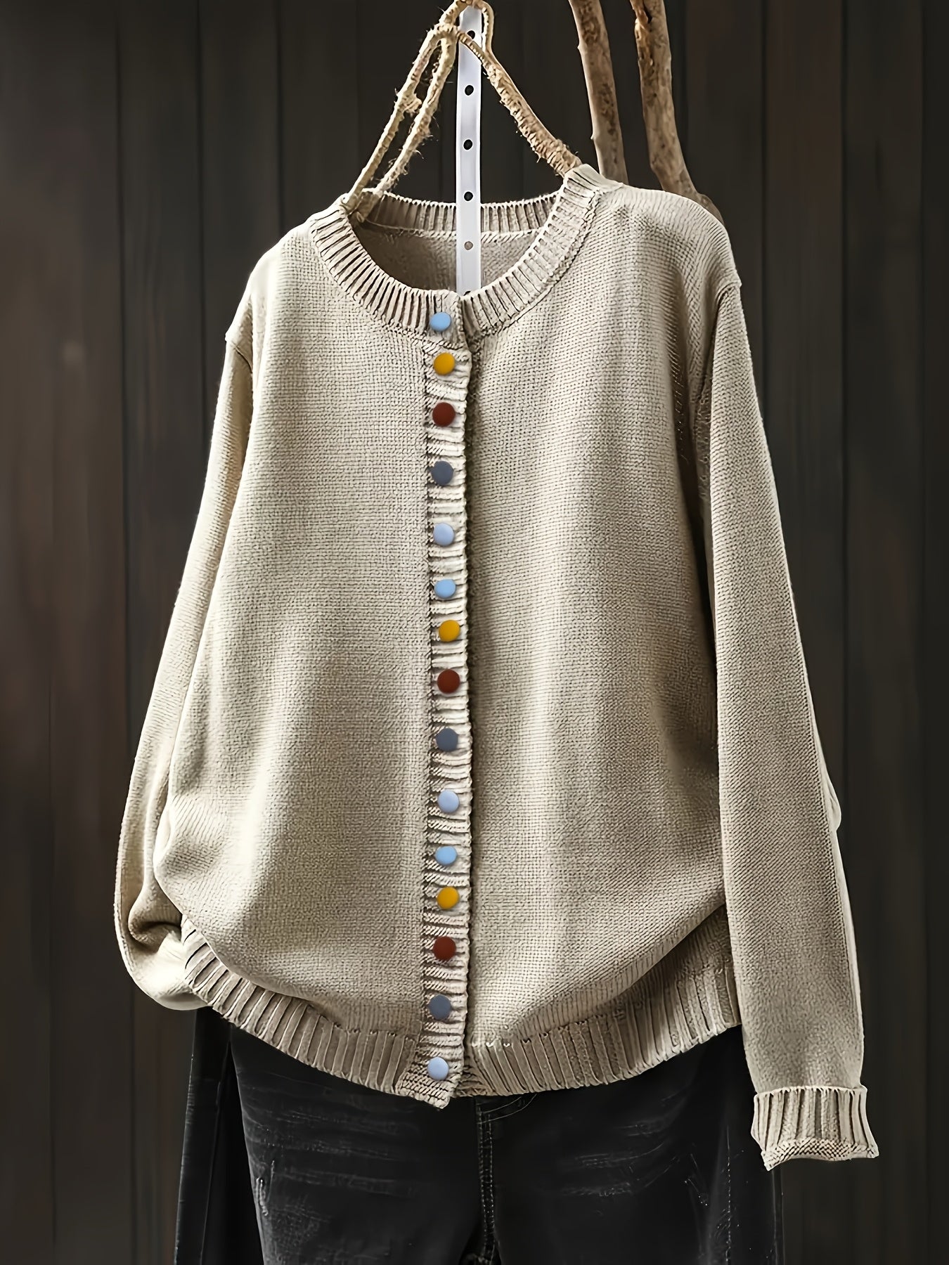 Monica | Fine-Knit Button-Front Cardigan