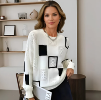 Aisha | Patchwork Crewneck Sweater
