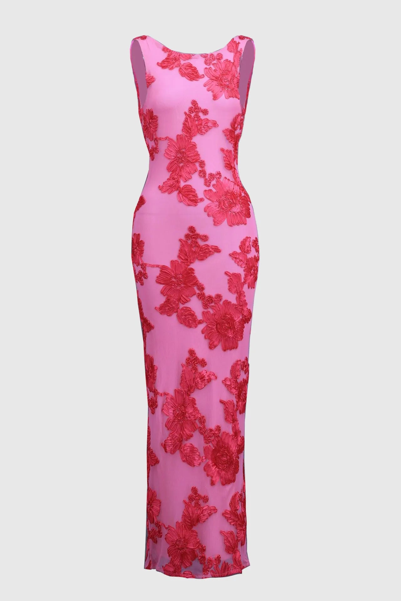 Imani | Tulle Maxi Dress with Applique