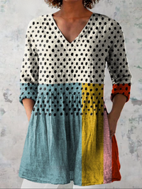 Elowen | Long V-neck Blouse