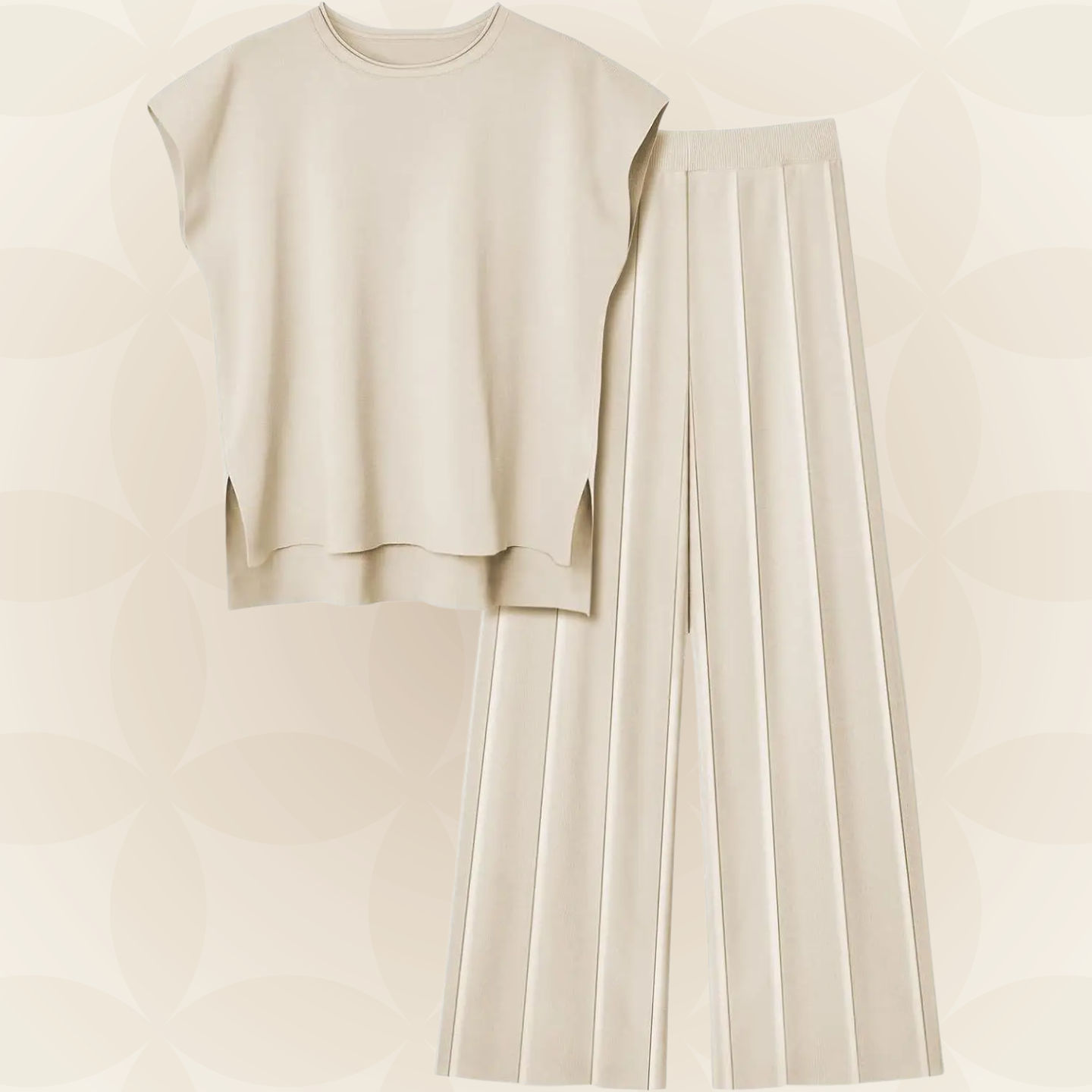 M&H | Two-Piece Set with Wide-Leg Pants