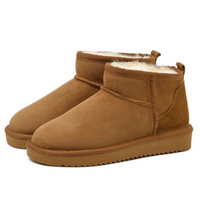 Julia I Women’s Boston Mini Boots Stylish Winter Footwear Comfortable Warm Fleece-Lined Ankle Boots