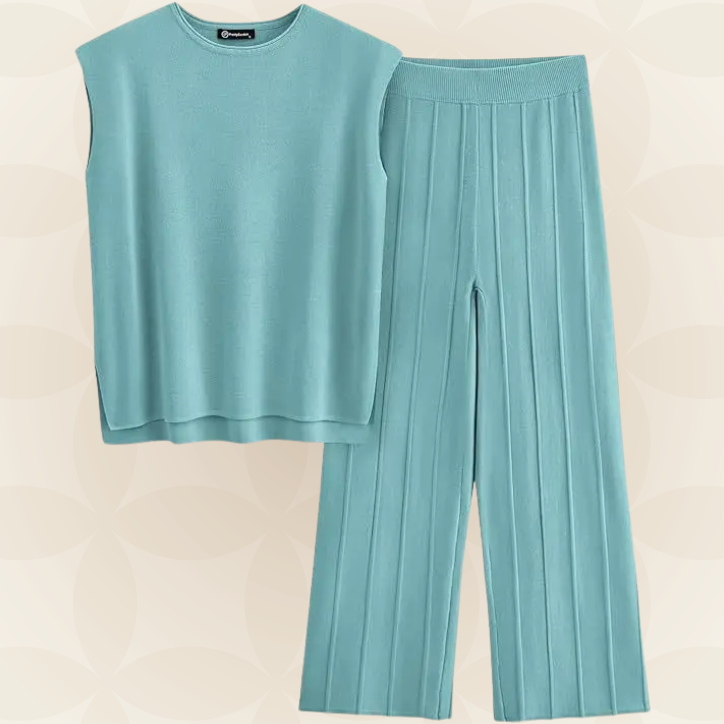 M&H | Two-Piece Set with Wide-Leg Pants