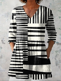 Capri | Long V-neck Blouse