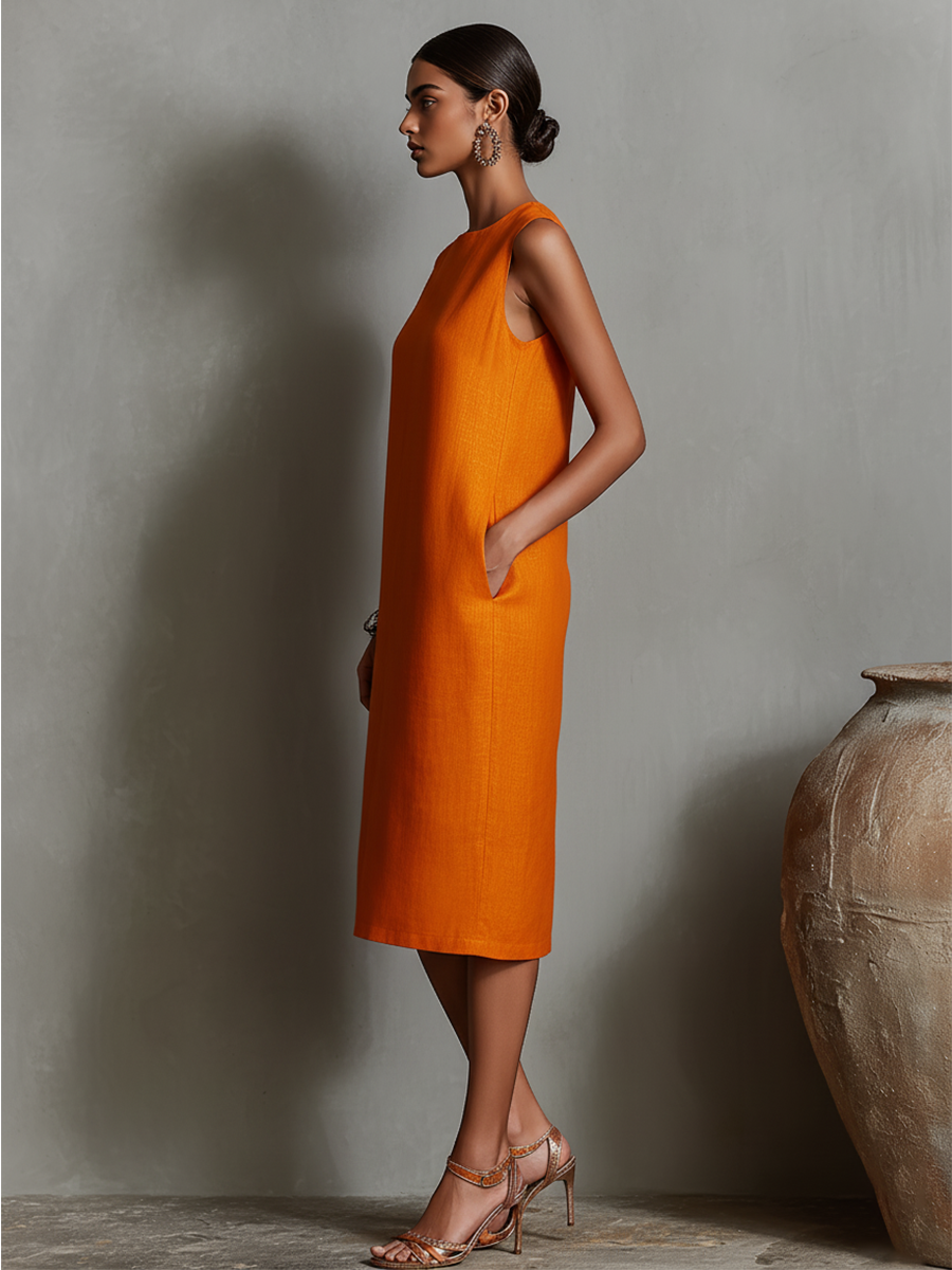 Maya | Linen Shift Dress