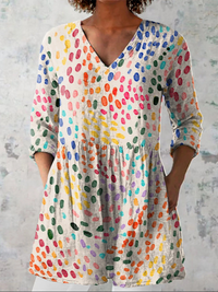 Bernadette | Long V-neck blouse