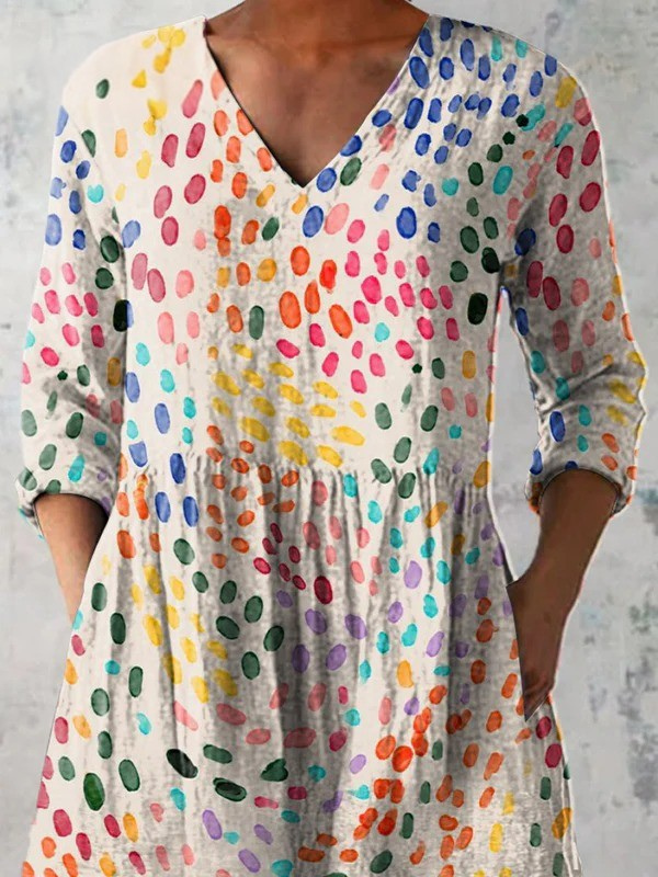 Bernadette | Long V-neck blouse