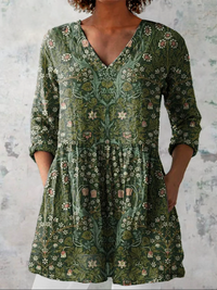 Addison | Long V-neck Blouse