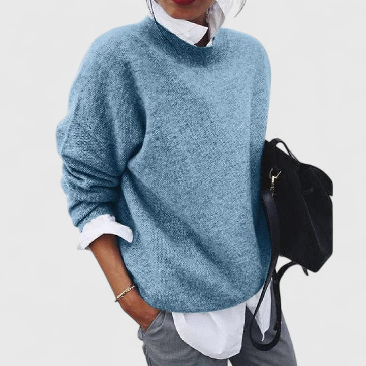 Relaxed-Fit Long-Sleeve Sweater