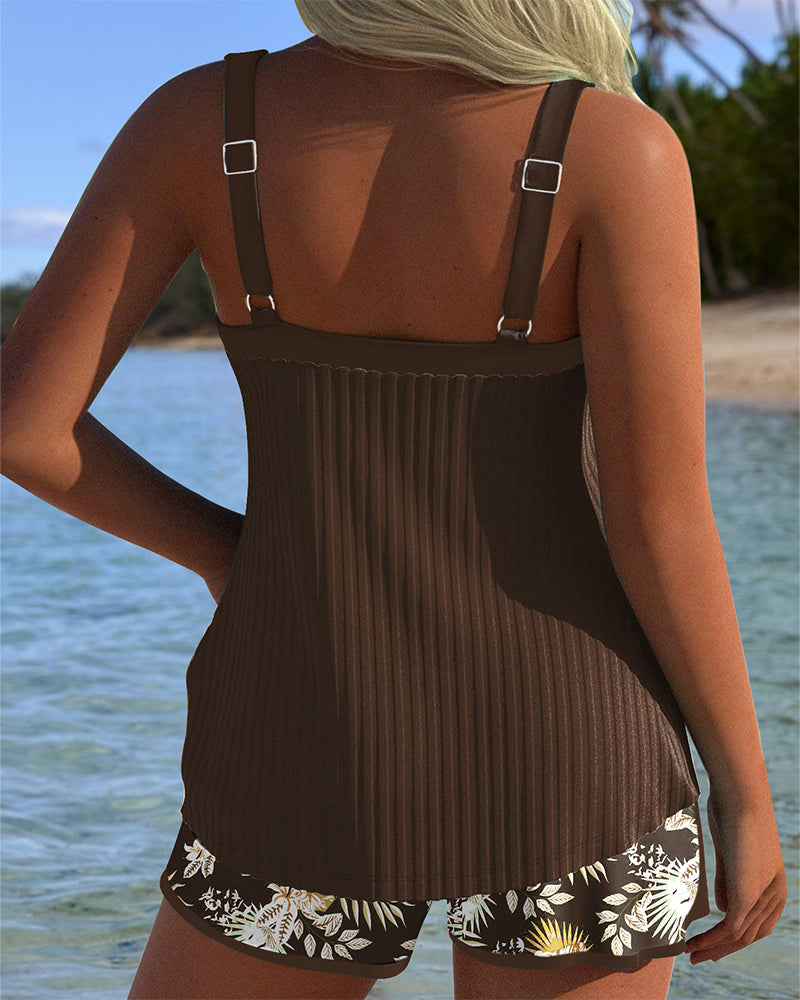 Maya | Striped Two-Piece Tankini