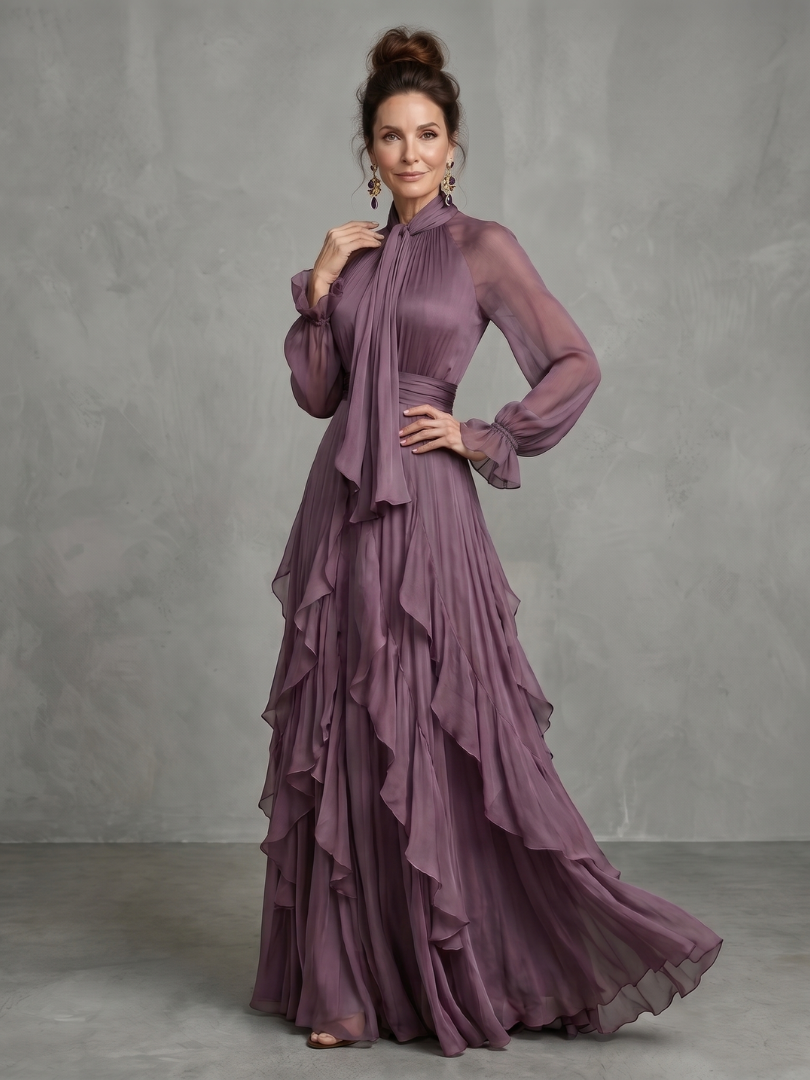 Camila | Tie-Neck Maxi Dress