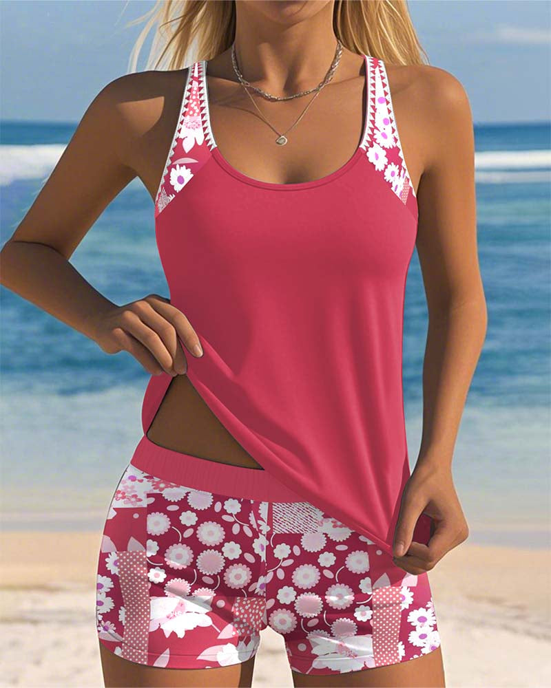 Naomi | Swimsuit Set, Quick-Dry Tank & Shorts