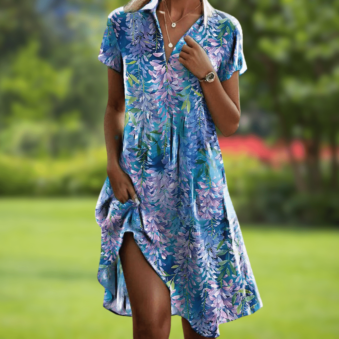 Jasmine | Floral Print Midi Dress