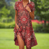 Jasmine | Floral Print Midi Dress