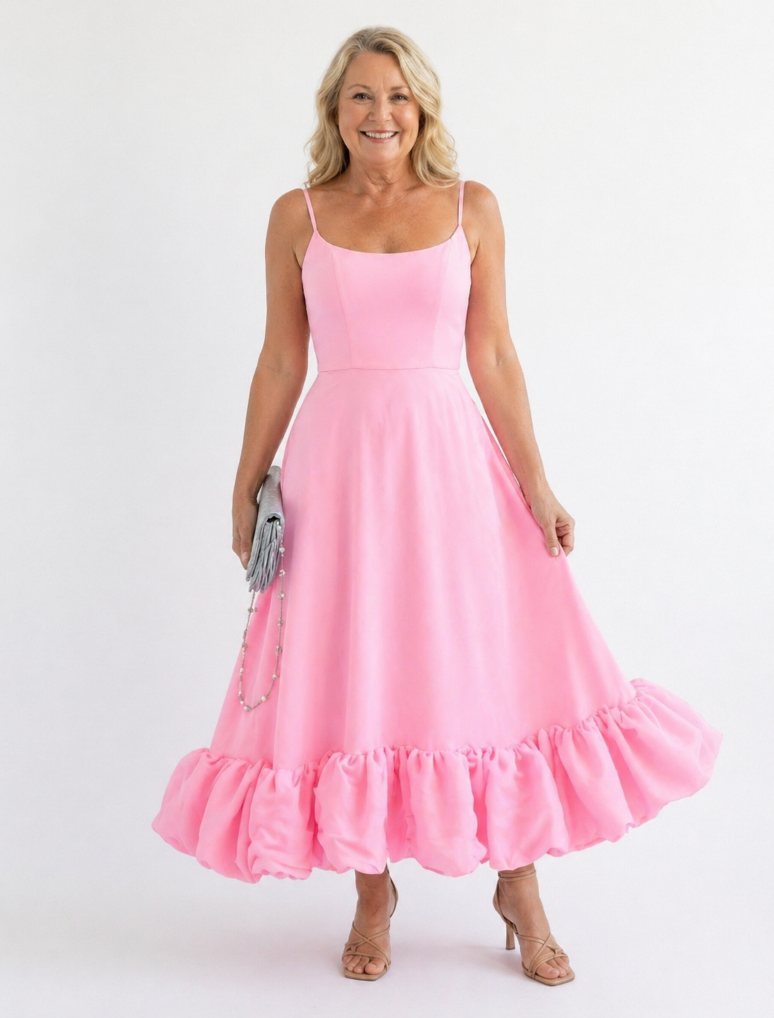 Lightweight Woven Fit-and-Flare Dress