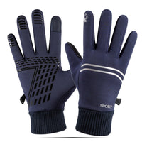 Men’s Waterproof Touchscreen Winter Gloves – Polar-Fleece Windproof Anti-Slip Cycling Ski Gloves