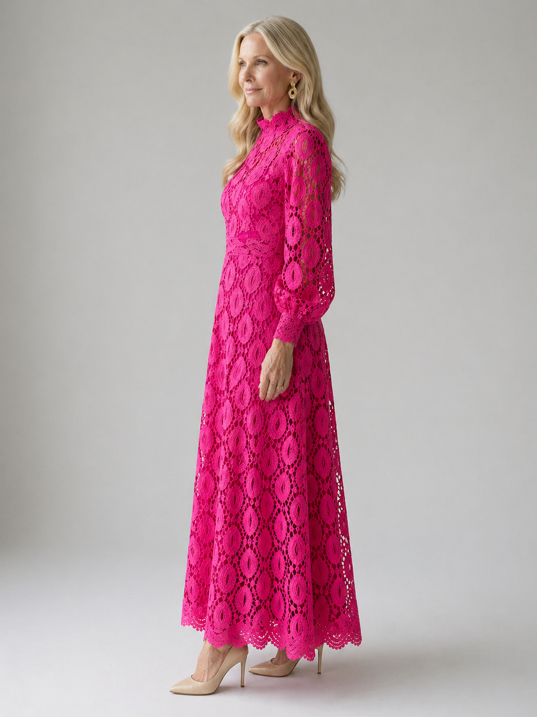 Bianca | Lace Midi Dress