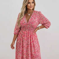 Marisol | Floral Puff-Sleeve Mini Dress