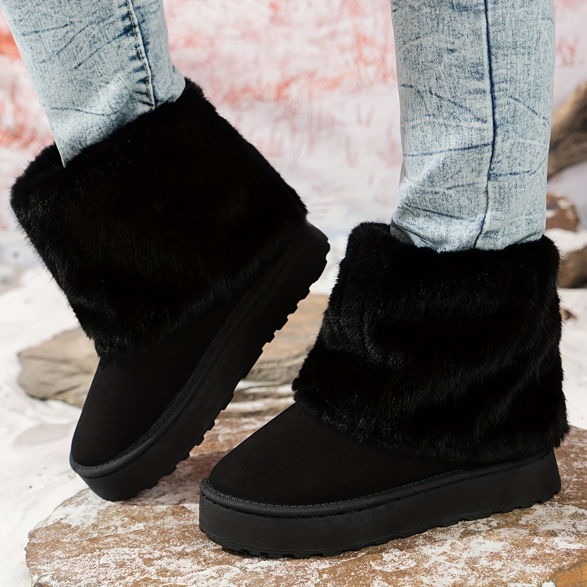 Elspeth | Cosy Platform Ankle Winter Boots