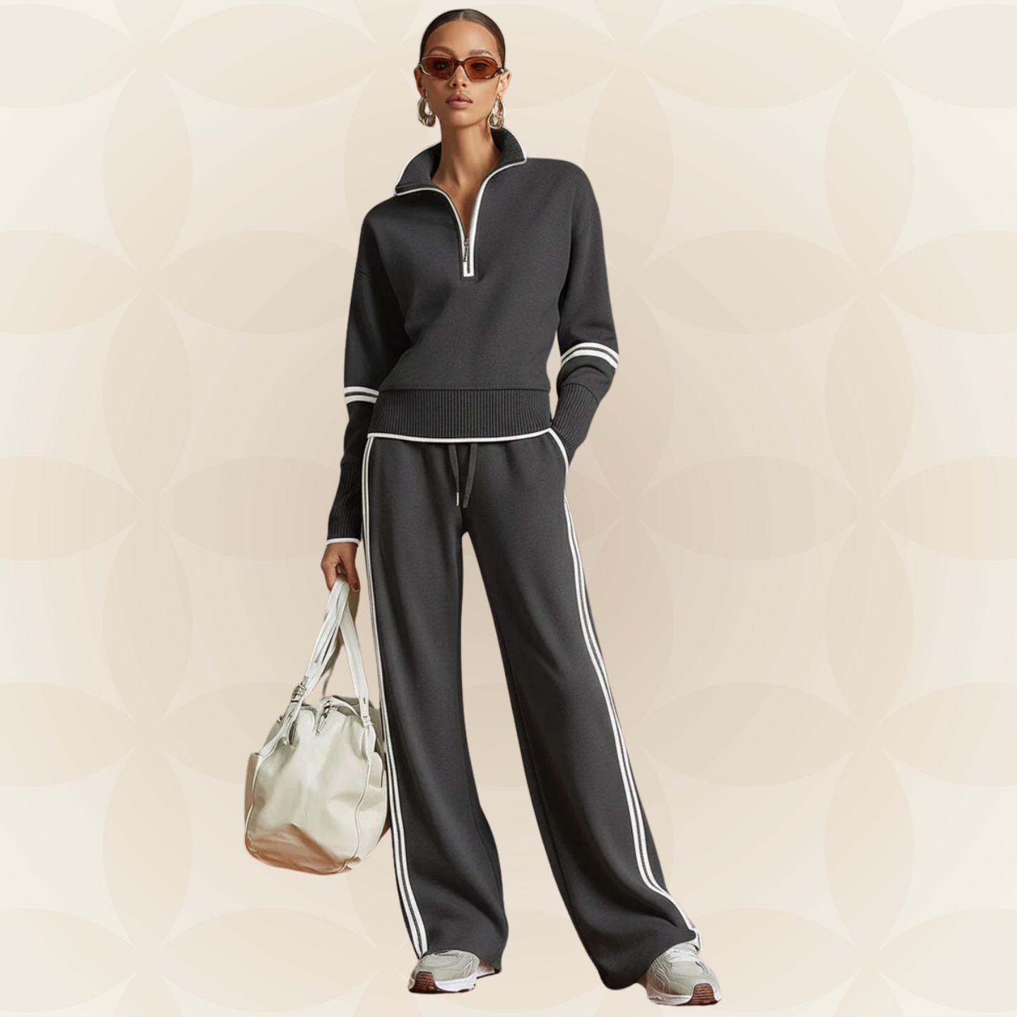 M&H | Two-Piece Set with Wide-Leg Pants