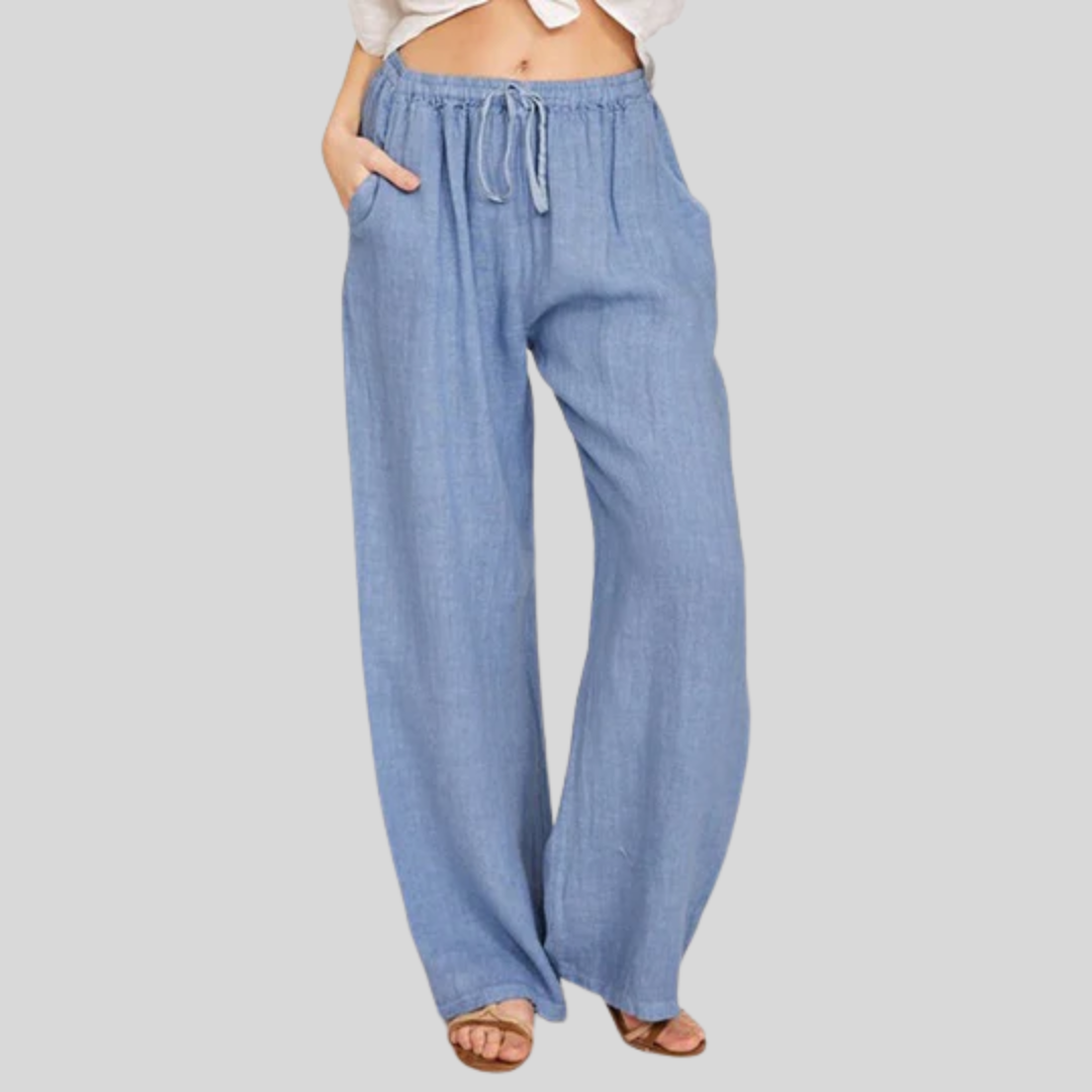 Nora | Drawstring Wide-Leg Pants