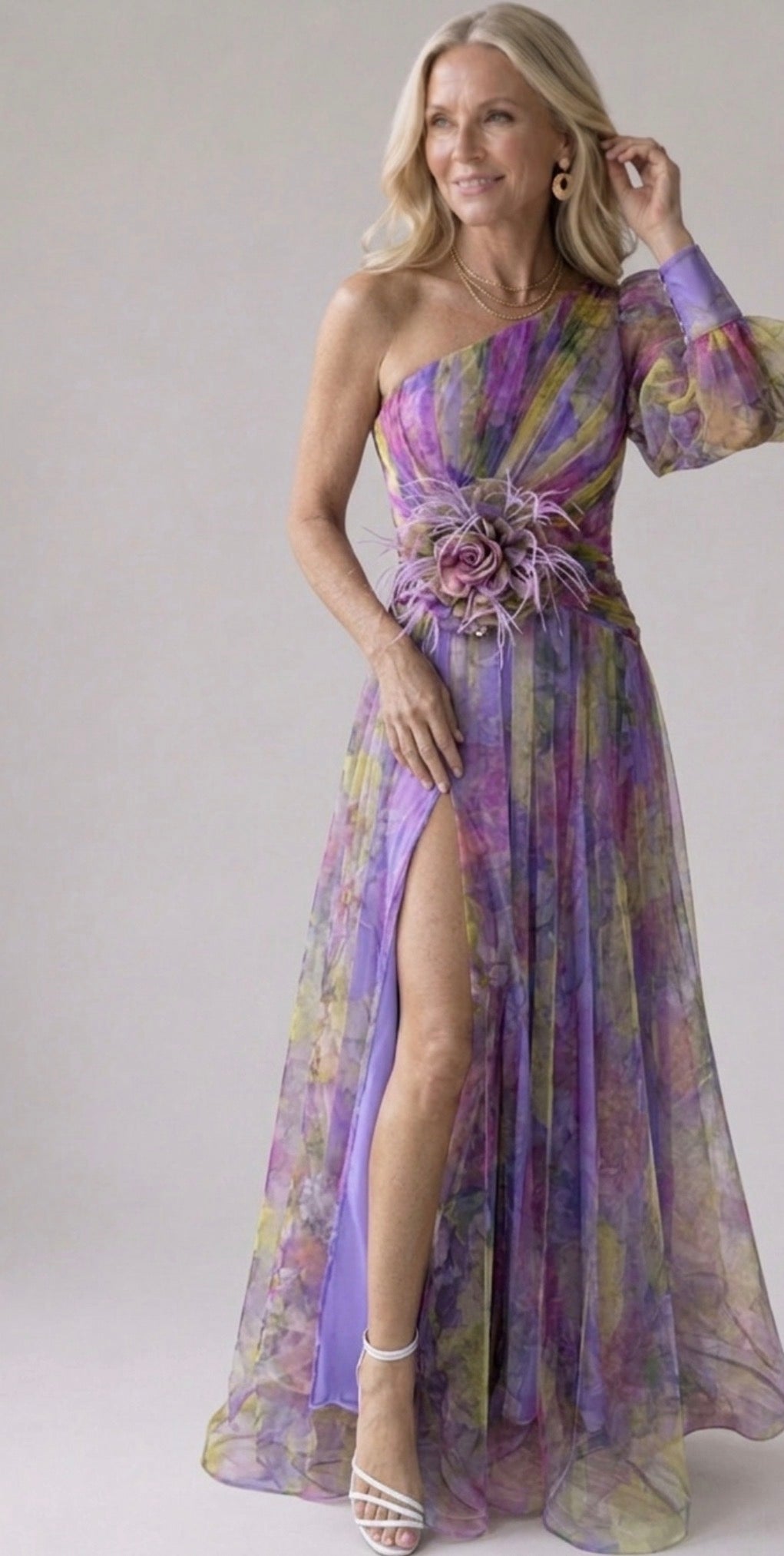 Avery | Long-Sleeve Tulle Gown