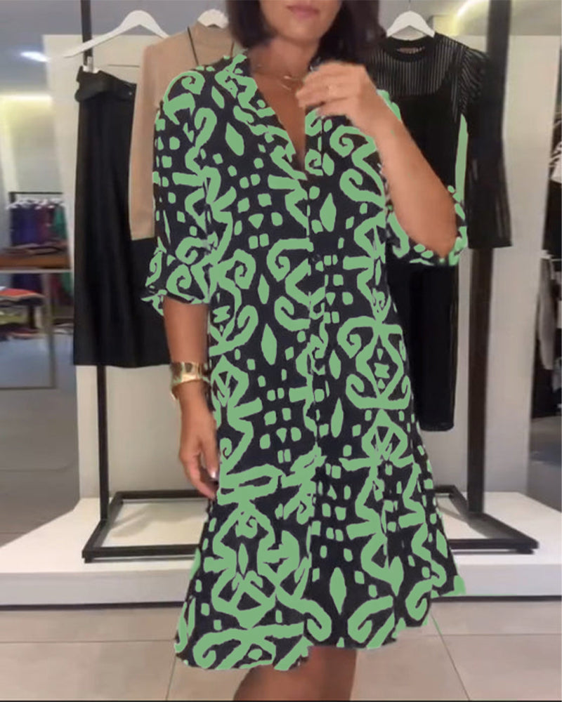 Jasmine | Cotton-Blend A-Line Dress