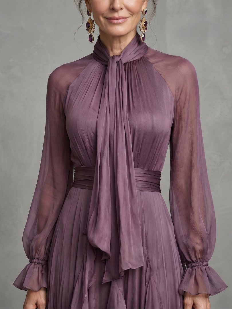 Camila | Tie-Neck Maxi Dress