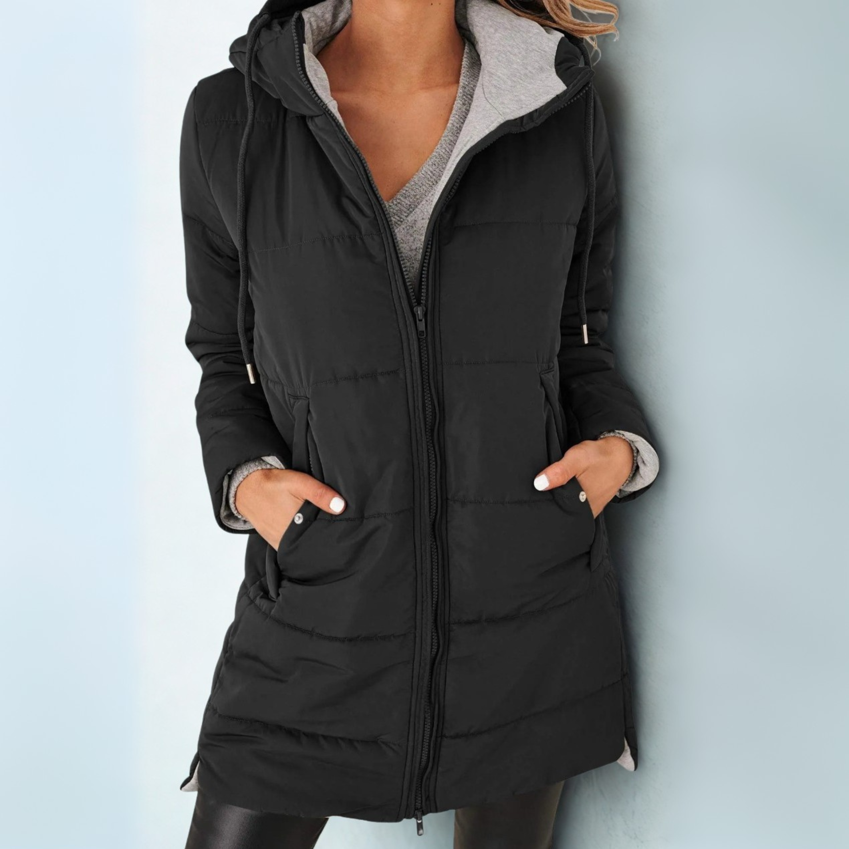 Lightweight Hooded Down Jacket