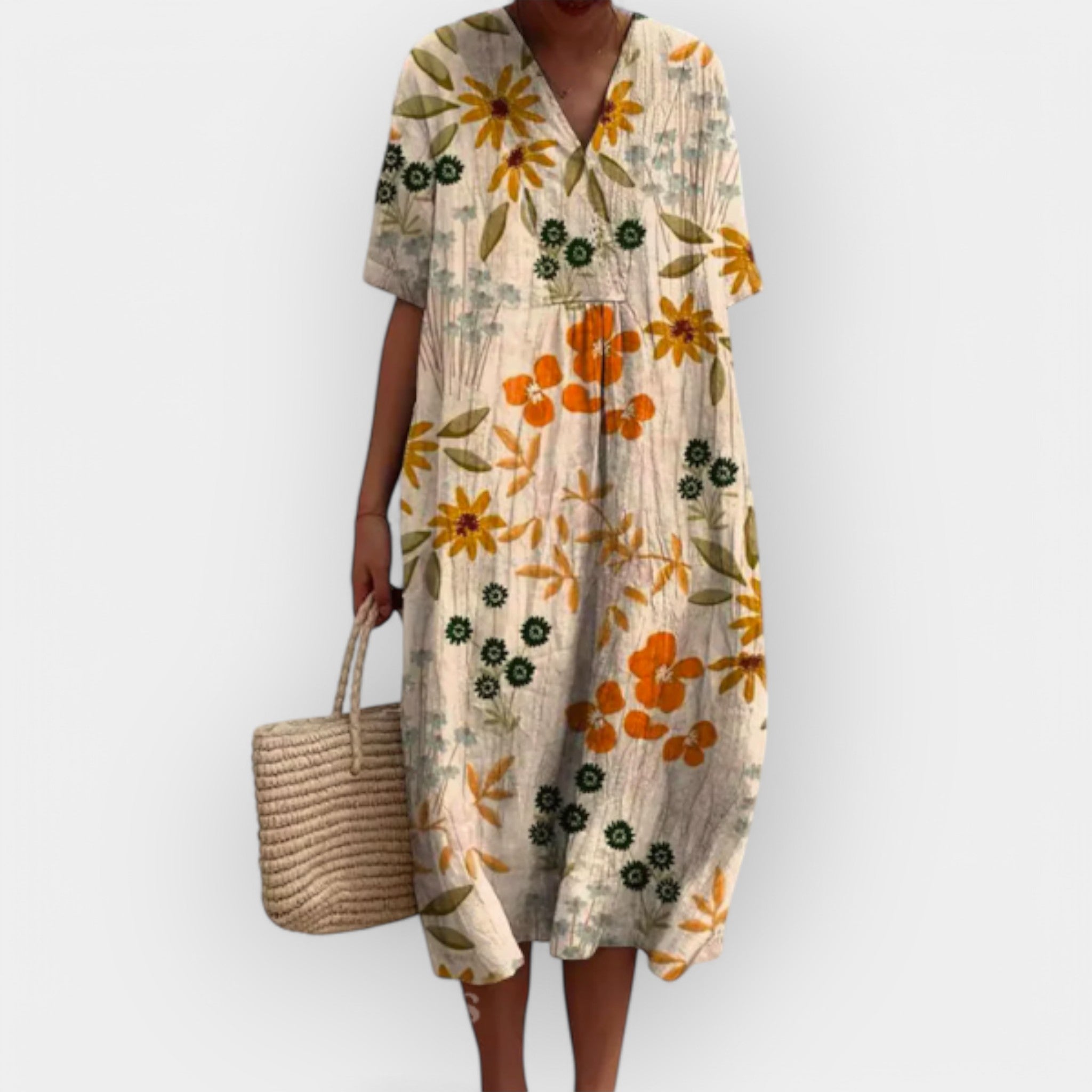 Monica | Floral Breathable Cotton Sundress