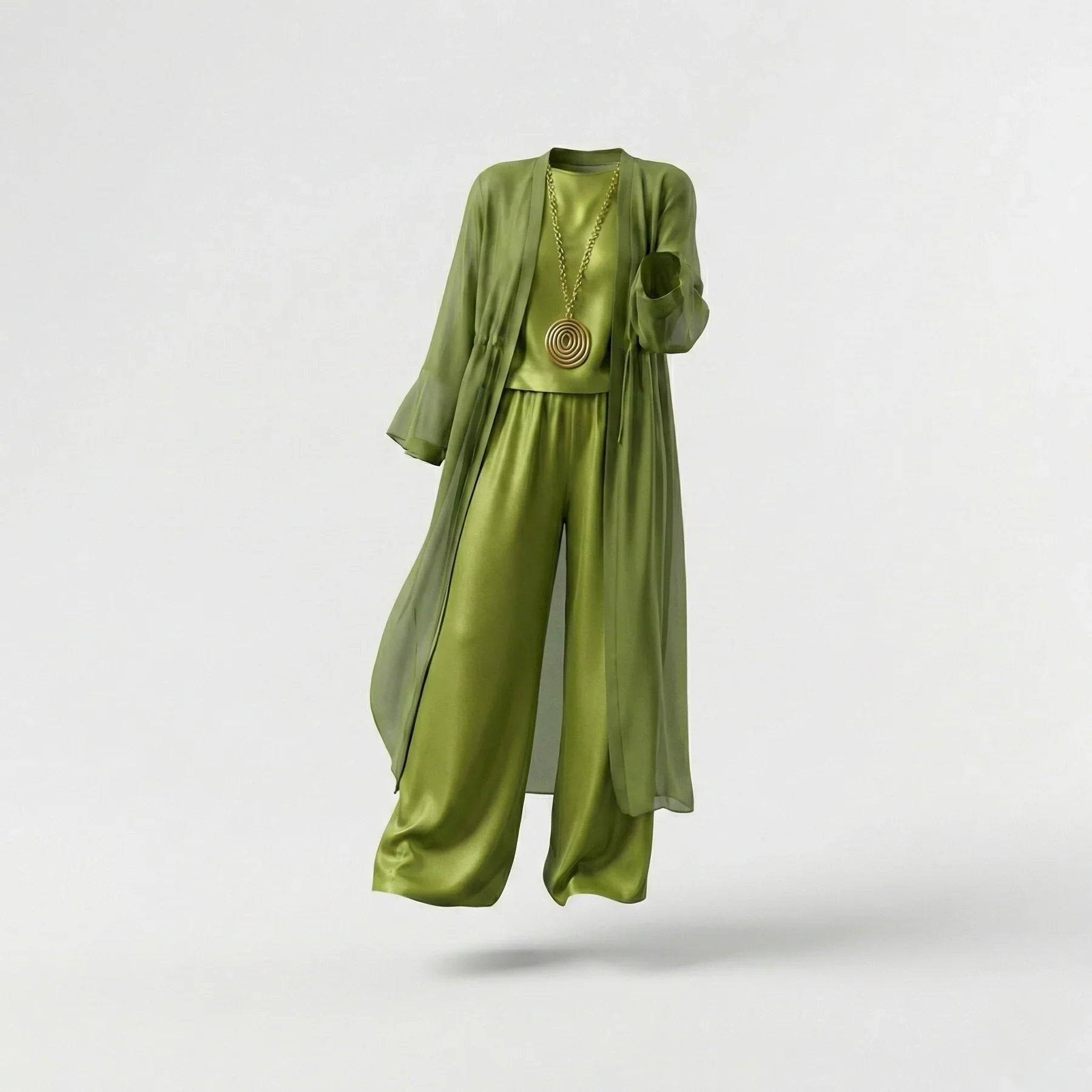 Monica | Three-Piece Set with Wide-Leg Trousers