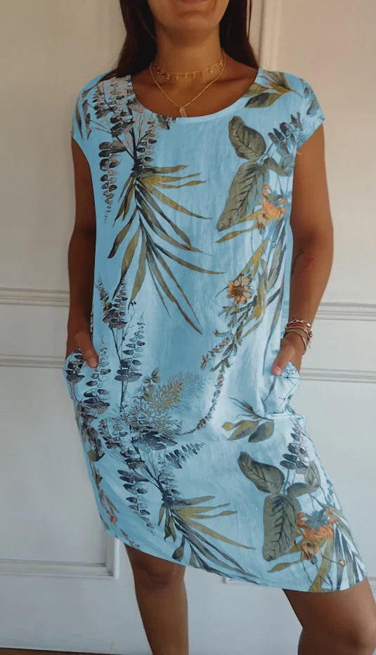 Maya | Cotton-Linen Blend Dress