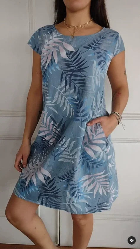 Maya | Cotton-Linen Blend Dress