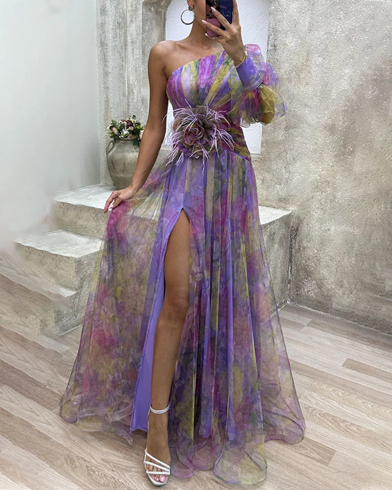 Avery | Long-Sleeve Tulle Gown