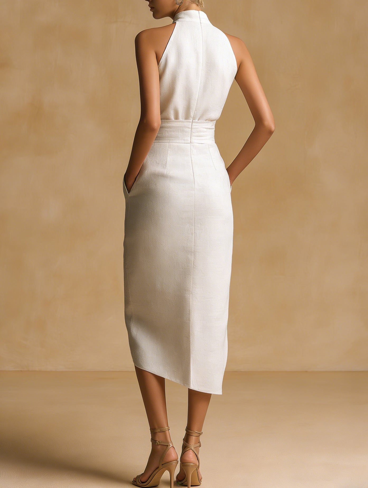 Nia | Tencel-Linen Midi Dress