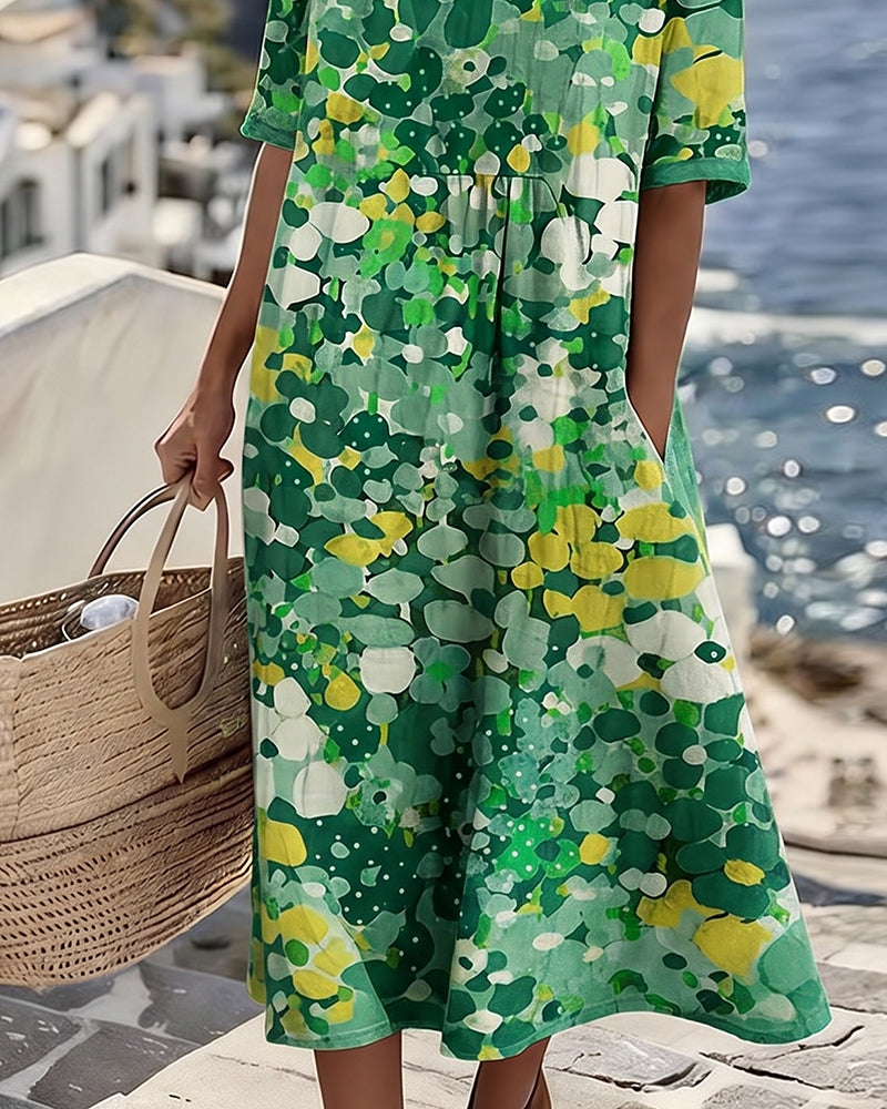 Loose Printed Dress