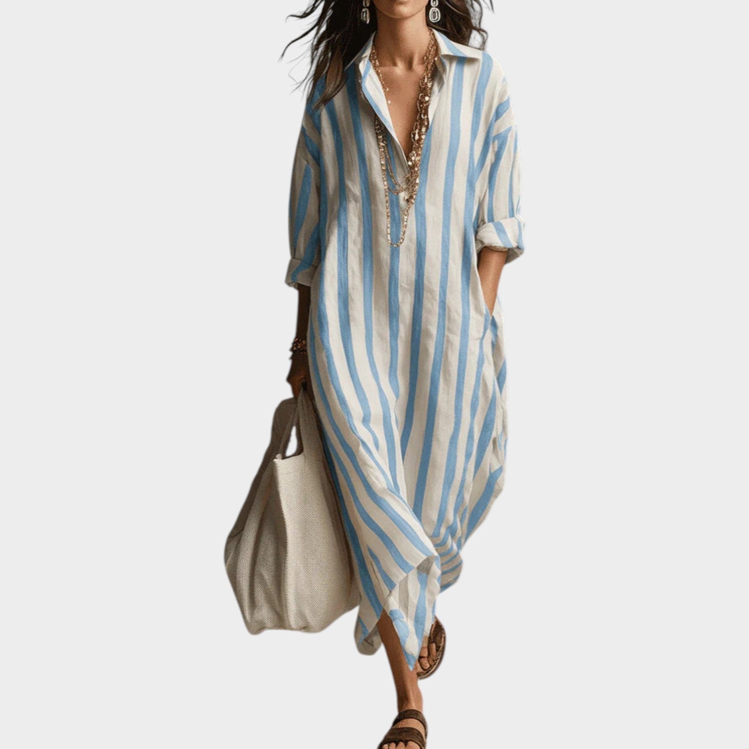 Imani | Striped Maxi Dress