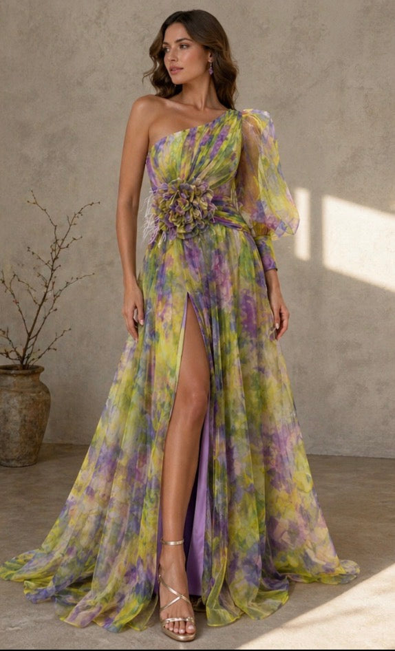 Avery | Long-Sleeve Tulle Gown