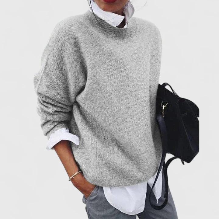 Relaxed-Fit Long-Sleeve Sweater