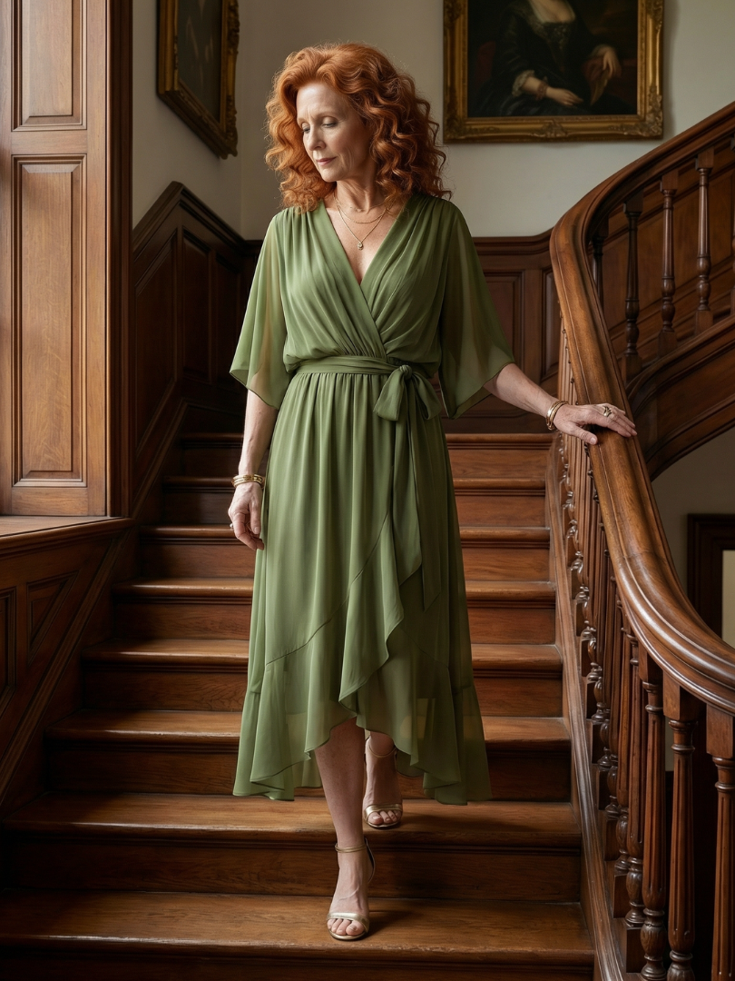 Sienna | Tie-Waist Midi Dress