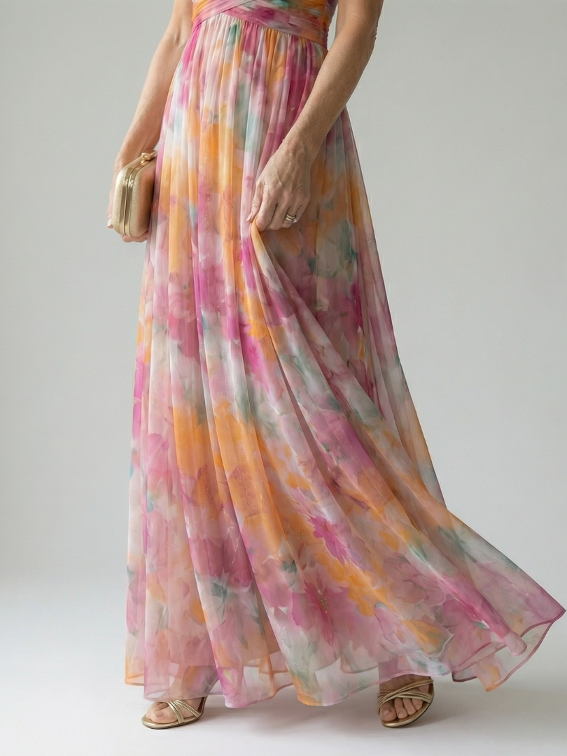 Maya | Sleeveless Wrap Maxi Dress